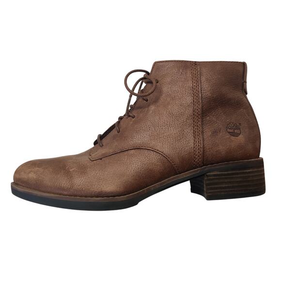 Timberland Beckwith Brown Full Grain Leather Lace Up Chukka Ankle Boots 7.5 - Picture 5 of 11
